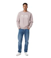 Sudadera unisex de lujo Sporty & Rich Be Nice Crew Sweat – Rosa suave/Blanco