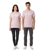 Sporty & Rich Unisex T-Shirt mit „Be Nice“ Print Baumwollshirt in Zartrosa/Weiß