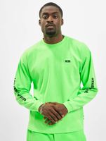 GCDS Unisex Logo Print Longsleeve Baumwolle grün