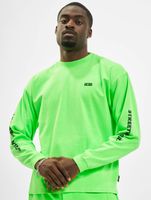 GCDS Unisex Logo Print Longsleeve Baumwolle grün