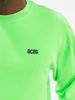 GCDS Unisex Logo Print Longsleeve Baumwolle grün