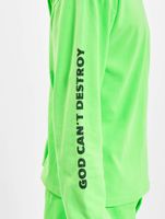 GCDS Unisex Logo Print Longsleeve Baumwolle grün