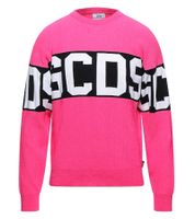 GCDS Fluo Logo Sweater pink
