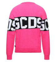 GCDS Fluo Logo Sweater pink