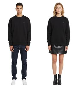 Acne Studios Face Patch Crewneck Sweater FA-UX-SWEA000089 Schwarz