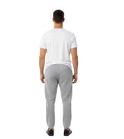Pantalones de chándal Acne Studios para hombre con cordón y parche de baloncesto, gris jaspeado.
