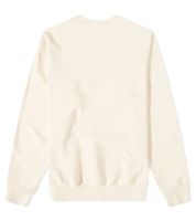 Sudadera unisex de lujo Sporty & Rich con logo clásico y cuello redondo. Color: Leche/Azul.