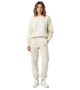 Pantalón deportivo unisex de lujo Sporty & Rich, estilo Yankees Serif, color nude/azul