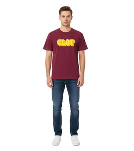 Clot Shadow Logo Men's T-Shirt, Burgundy