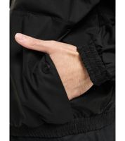 Marcelo Burlon Leichte Herren Jacke mit Logo-Techaus 100% Baumwolle mit praktischer Kapuze Windbreaker schwarz