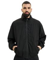 Marcelo Burlon Leichte Herren Jacke mit Logo-Techaus 100% Baumwolle mit praktischer Kapuze Windbreaker schwarz