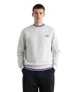 A.P.C. Sweatshirt aus Baumwoll-Jersey mit Logo-Print – Grau
