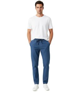 Apc Pantalon Neue Kaplan Antifit Herren Jeans Relaxet-Fit mit Kordelzug Washed Indigo