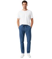 Apc Pantalon Neue Kaplan Antifit Herren Jeans Relaxet-Fit mit Kordelzug Washed Indigo