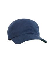 Gorra Adsum de algodón con el logotipo central teñido, unisex, azul oscuro