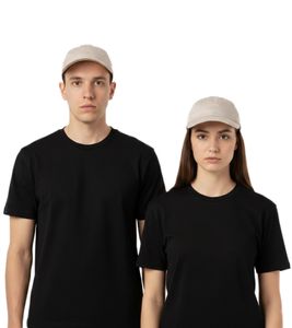 Adsum Overdyed Cap with Embroidered Logo - Timeless Streetwear Design - Beige