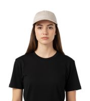 Adsum Overdyed Cap with Embroidered Logo - Timeless Streetwear Design - Beige
