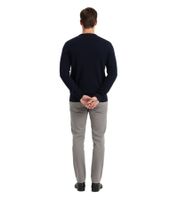 Baro Cousteau Merino Sweater: Comfortable and stylish wool sweater for men with a fine texture, navy