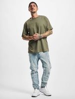 CAYLER & SONS Paneled Denim Pants Distressed Hellblau/Weiß