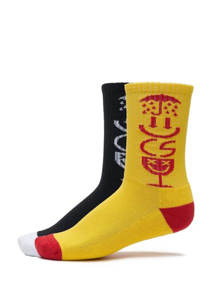 Cayler & Sons Iconic Icons Socken 2er-Pack schwarz/gelb