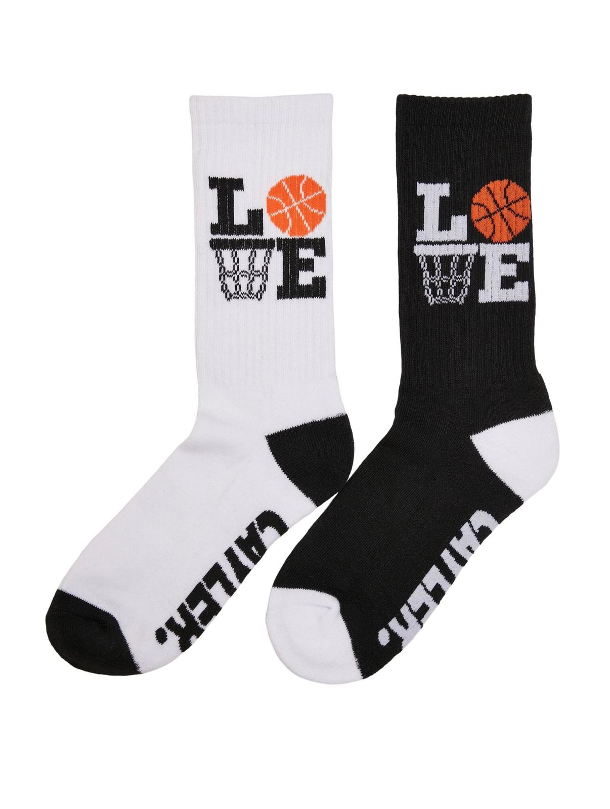 Calzini CAYLER & SONS Love Ballin, confezione da 2, neri/bianchi