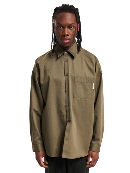 Elegante camicia da uomo Marni in cotone di alta qualità, dal taglio intramontabile e dettagli di stile per un look moderno. Verde