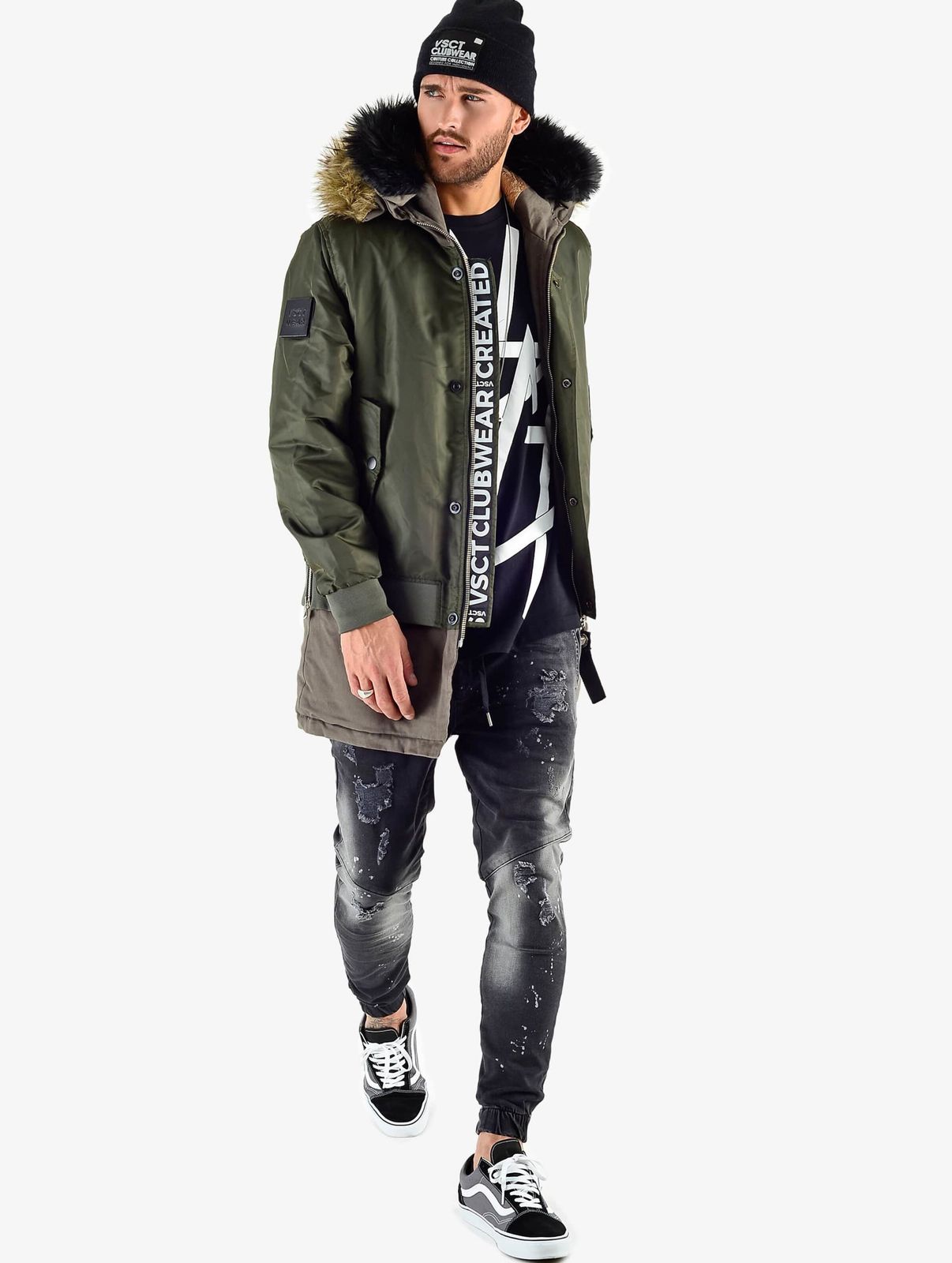 Giacca invernale 2 in 1 Assassin vsct, colore cachi