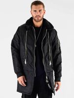 Veste d'hiver zippée décorative énorme vsct noire