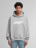 DEF MERCH Hoodie für Herren mit Kängurutasche Kapuzen-Pullover mit großem Print Souvenir Mikrochip Grau