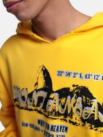 DWD Studioz Herren Sugar Loaf Kapuzen-Pullover Oversize-Hoodie 430 g/m² Baumwoll-Hoody Gelb