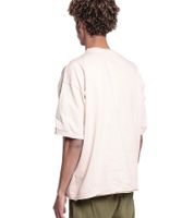 DWD Studioz Ipanema Herren T-Shirt Rundhals-Shirt mit großem Front-Print Baumwoll-Shirt Beige