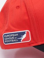 Gorras snapback de los Bravos de Madrid de la Liga Europea de Fútbol, número 25, marrón tomate/negro azabache