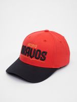 Gorras snapback de los Bravos de Madrid de la Liga Europea de Fútbol, número 25, marrón tomate/negro azabache