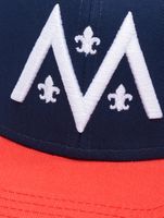 Gorras Snapback de los Mosqueteros de París de la Liga Europea de Fútbol, color azul cielo/tomate