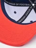 Gorras Snapback de los Mosqueteros de París de la Liga Europea de Fútbol, color azul cielo/tomate