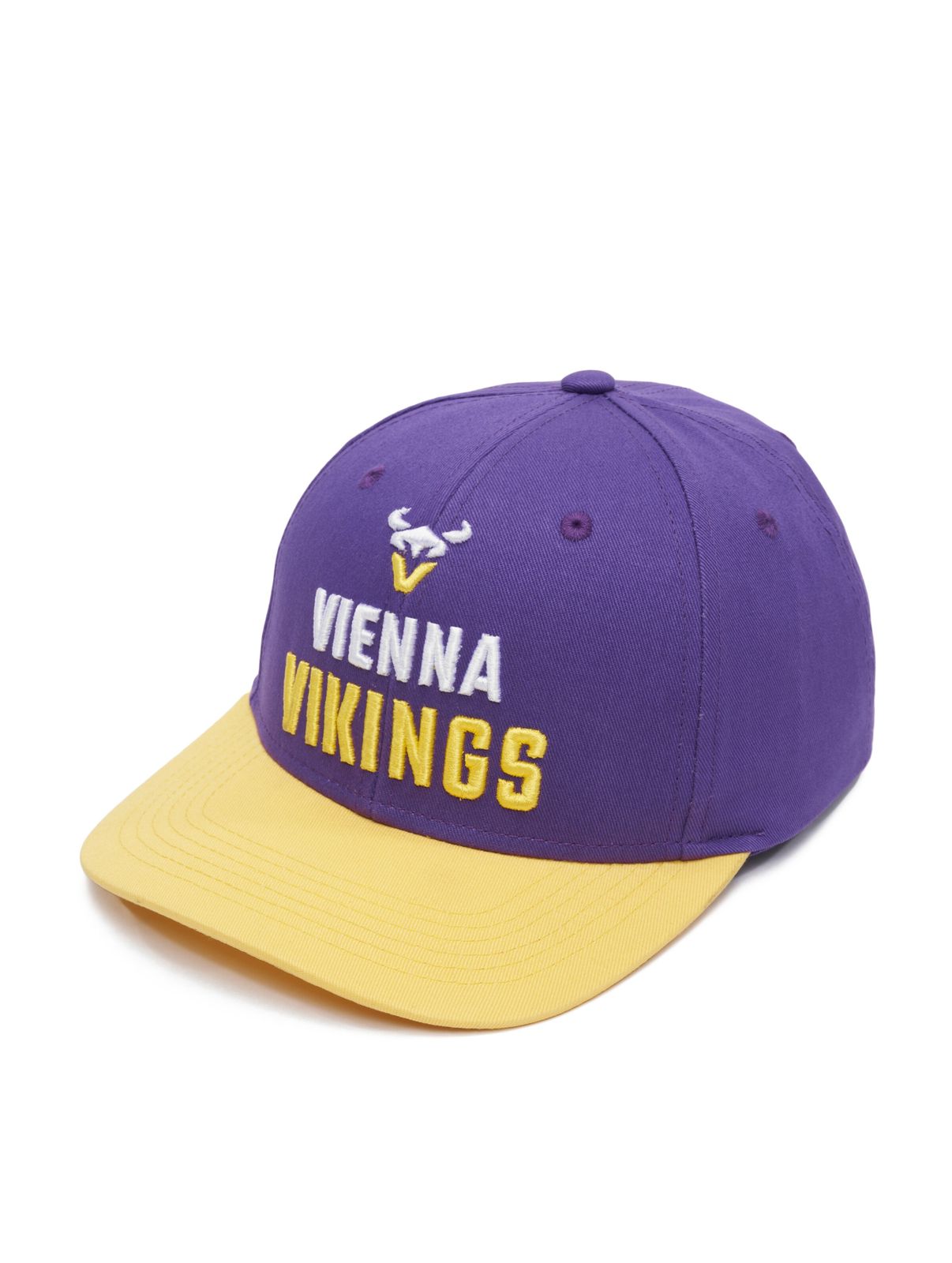 Cappellino da baseball della European League of Football Vienna Vikings NOS 25 Tillandsia viola/giallo