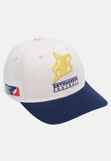 DefShop x European League of Football Fehérvár Enthroners Snapback Caps antikweiß/pageantblau