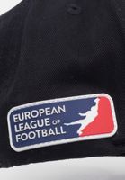 Gorras snapback de la Liga Europea de Fútbol Helvetic Guards en negro azabache
