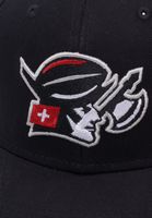 Gorras snapback de la Liga Europea de Fútbol Helvetic Guards en negro azabache