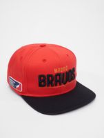 Gorras snapback de los Bravos de Madrid de la Liga Europea de Fútbol, número 25, marrón tomate/negro azabache
