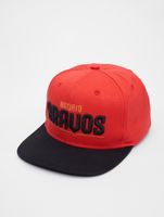Gorras snapback de los Bravos de Madrid de la Liga Europea de Fútbol, número 25, marrón tomate/negro azabache