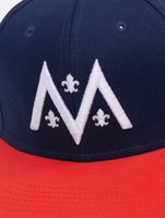 Cappellini snapback dei Paris Musketeers della European League of Football, blu/pomodoro Cappellini snapback dei Paris Musketeers della European League of Football, blu/pomodoro