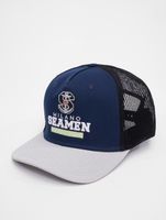 Gorra de camionero de la Liga Europea de Fútbol de Milán, color azul desfile/corte alto Gorra de camionero de la Liga Europea de Fútbol de Milán, color azul desfile/corte alto