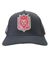 Gorra de camionero de los Leones de Praga de la Liga Europea de Fútbol, color negro azabache