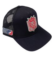 Gorra de camionero de los Leones de Praga de la Liga Europea de Fútbol, color negro azabache