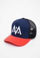 European League Of Football Paris Musketeers Trucker Caps pageant blau/tomate