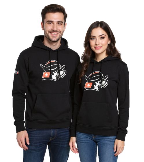 Liga Europea de Fútbol – Sudadera con capucha ELF Helvetic Guards 1, negra