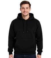 European League Of Football Blanko Baumwoll-Hoodies jet black