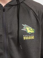 Chaqueta de transición del dragón del Barcelona de la Liga Europea de Fútbol en color antracita