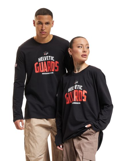 European League Of Football Helvetic Guards 1 Langarmshirt schwarz